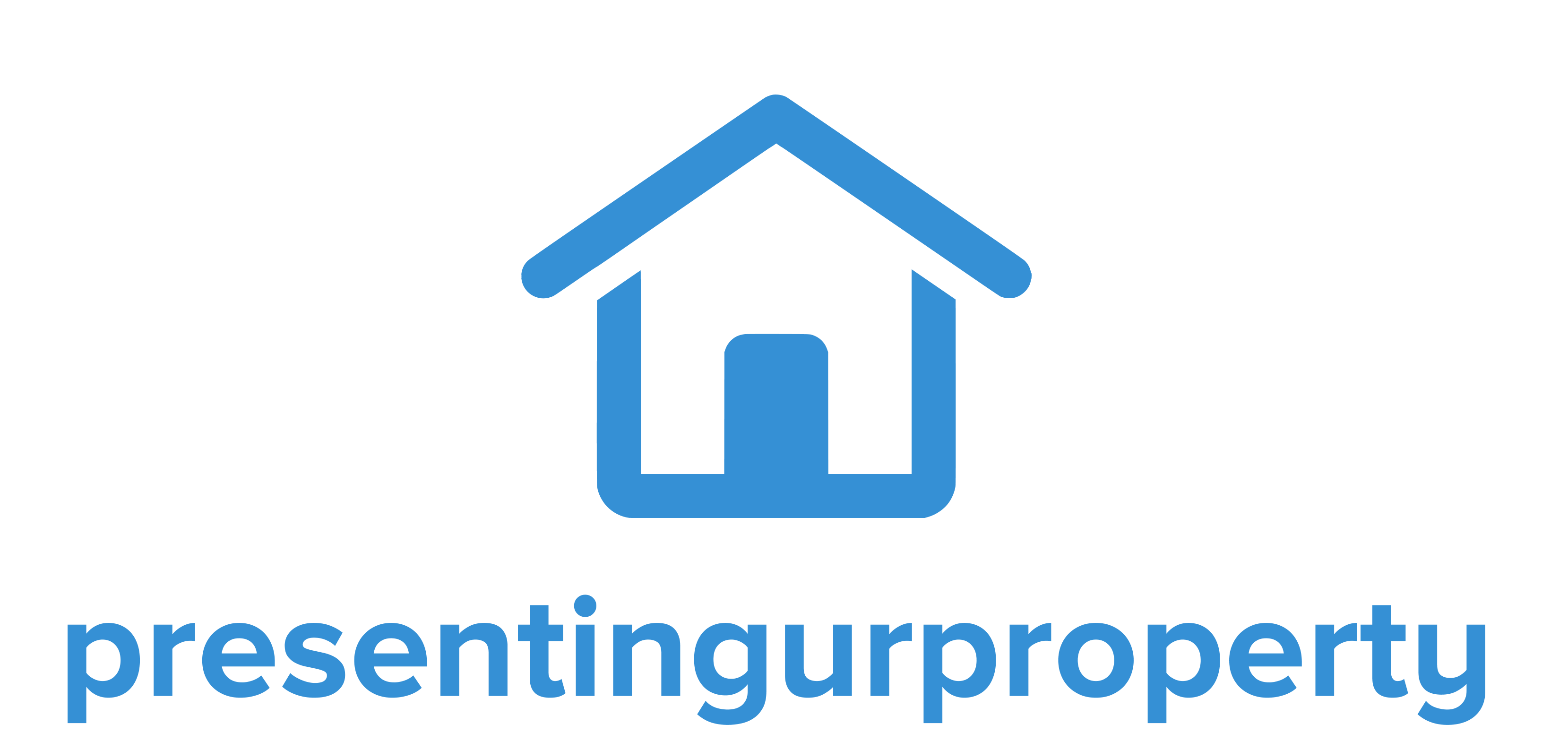 The presenting your property logo