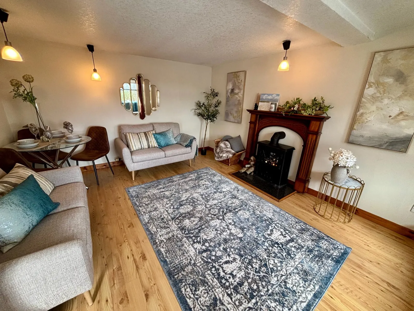 Staged interior at Cottage in Auchmithie