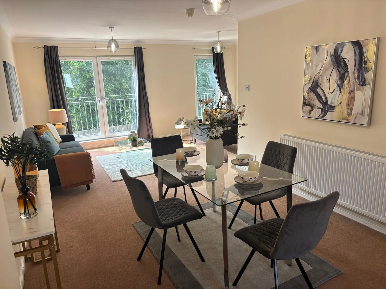 Staged interior at Dudhope Gardens, Dundee